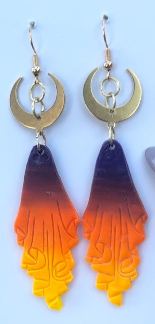 Ombre Ghost earrings