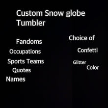 Load image into Gallery viewer, Custom Snow globe
